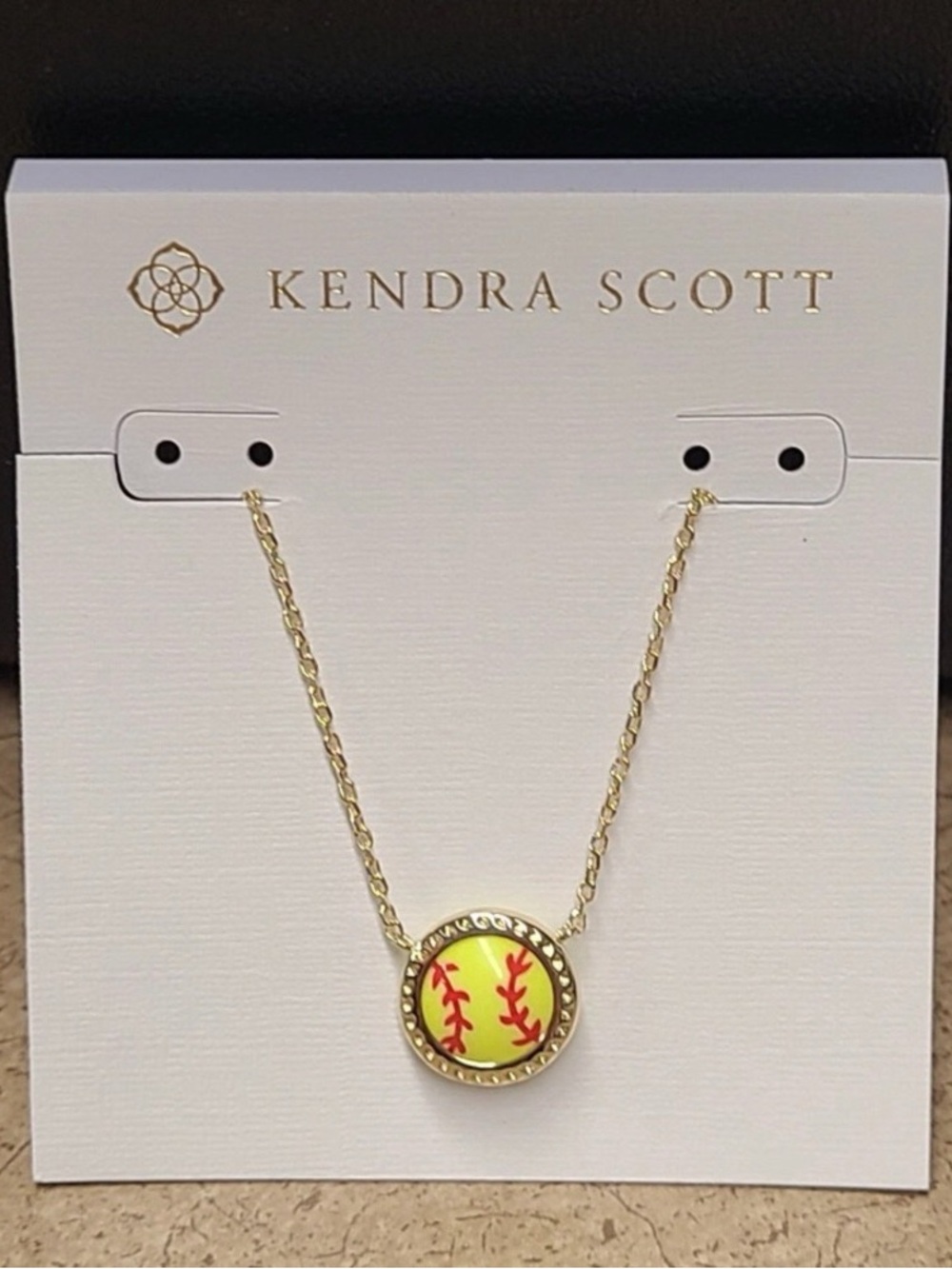 Kendra Scott Softball Pendant Necklace